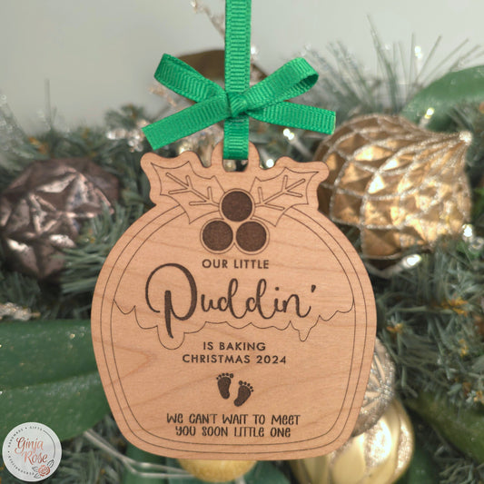 Puddin' Baking/ Pregnancy Reveal Bauble