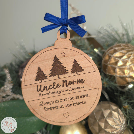 Remembrance (Three Tree Banner) Bauble