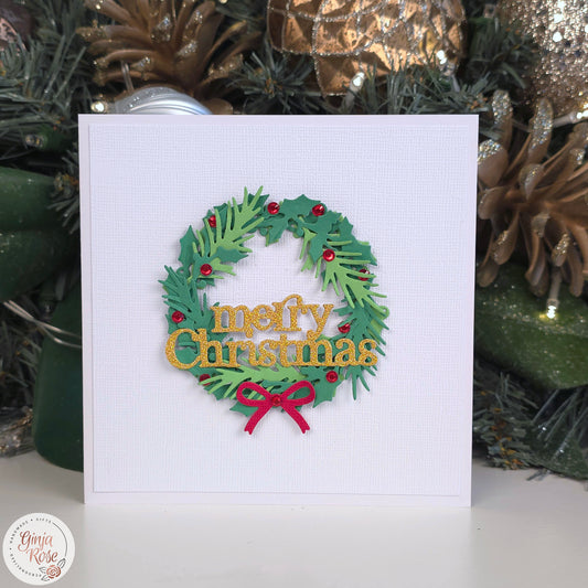 Wreath Christmas Card