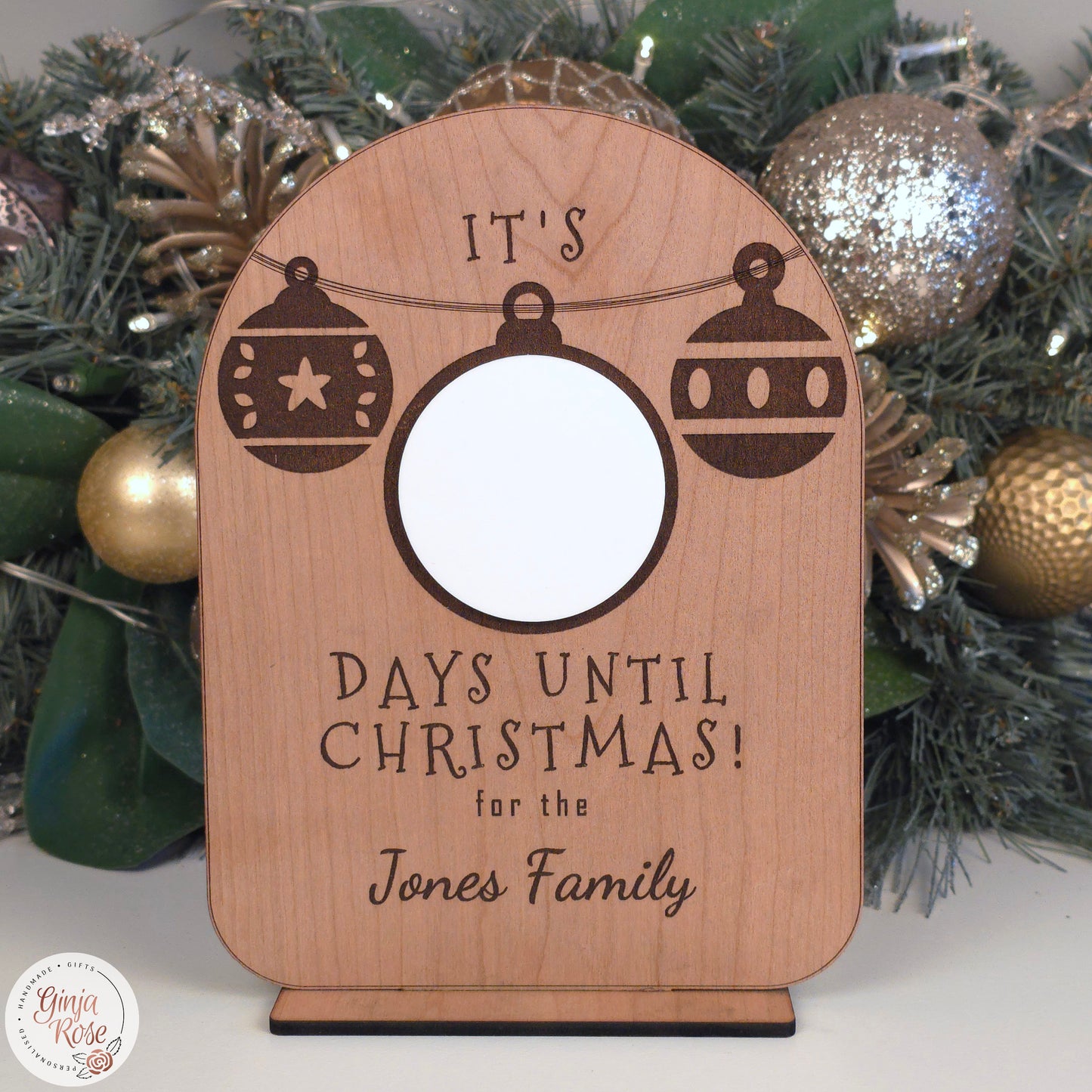 Days Until Christmas Sign