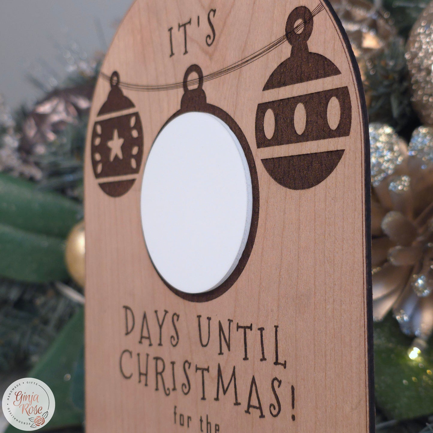 Days Until Christmas Sign