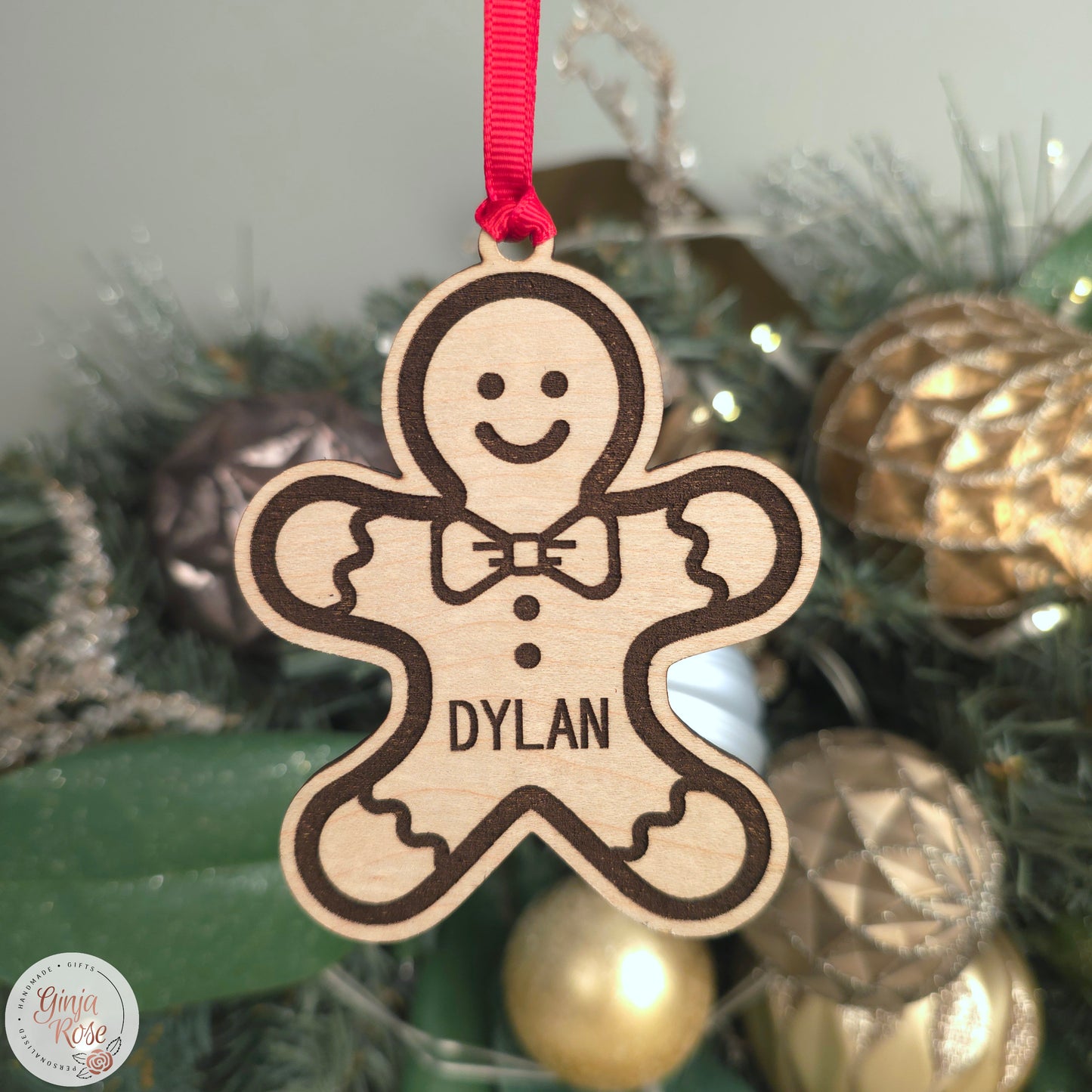 Gingerbread 'Biscuit' Decoration (Bow tie)