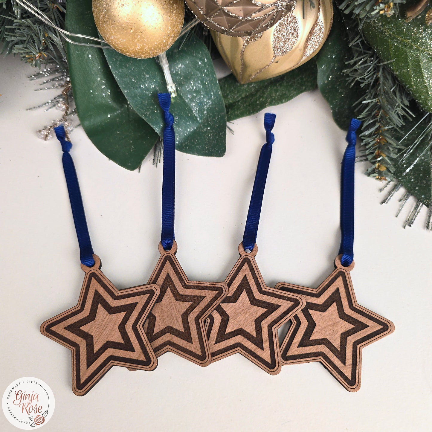 Mini Star Decorations (Set of 4)