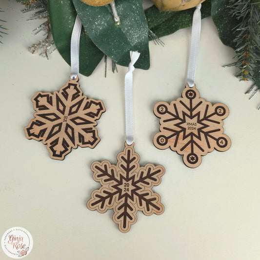 Snowflake Decorations (Set of 3)