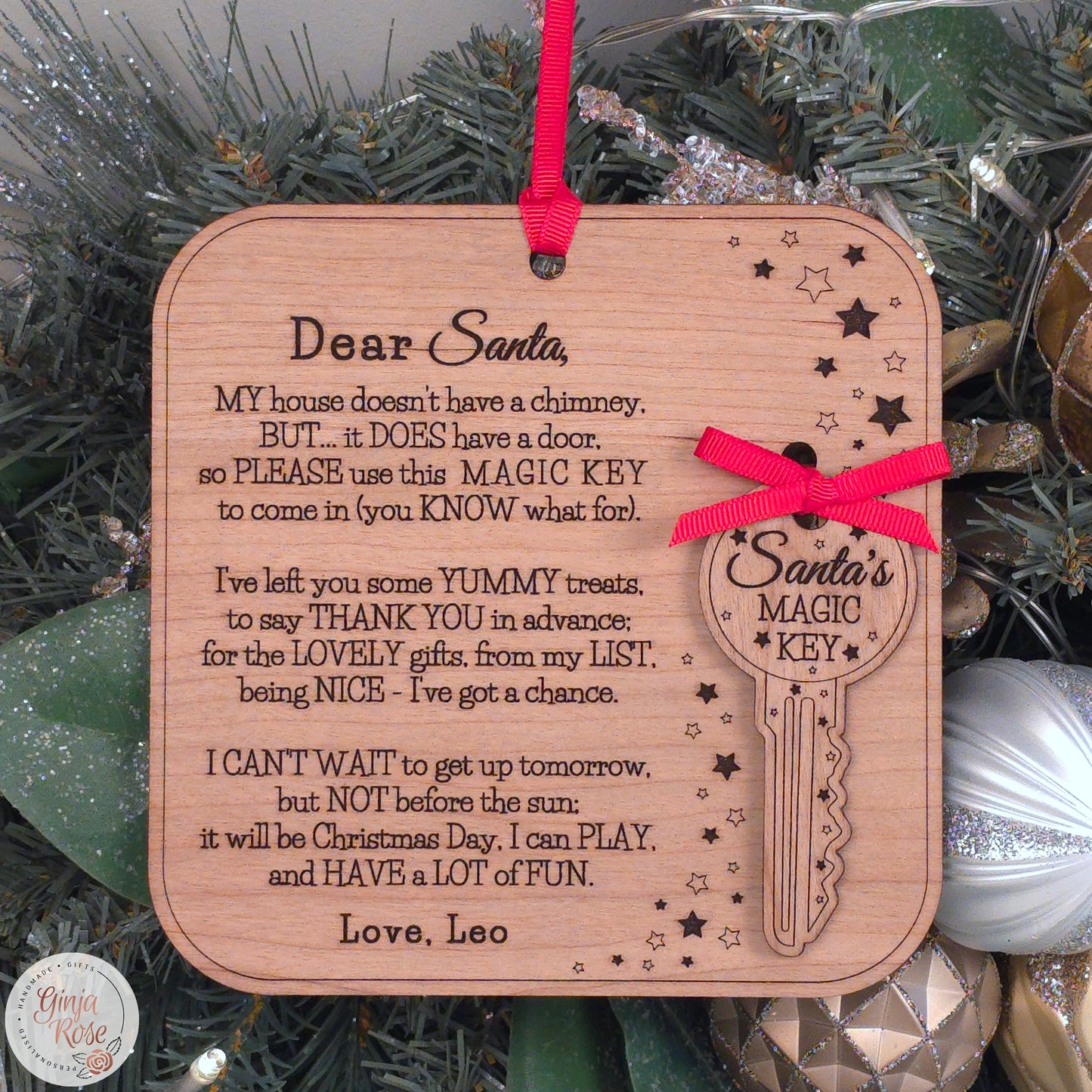 Santa’s Magic Key & Poem Door Hanger