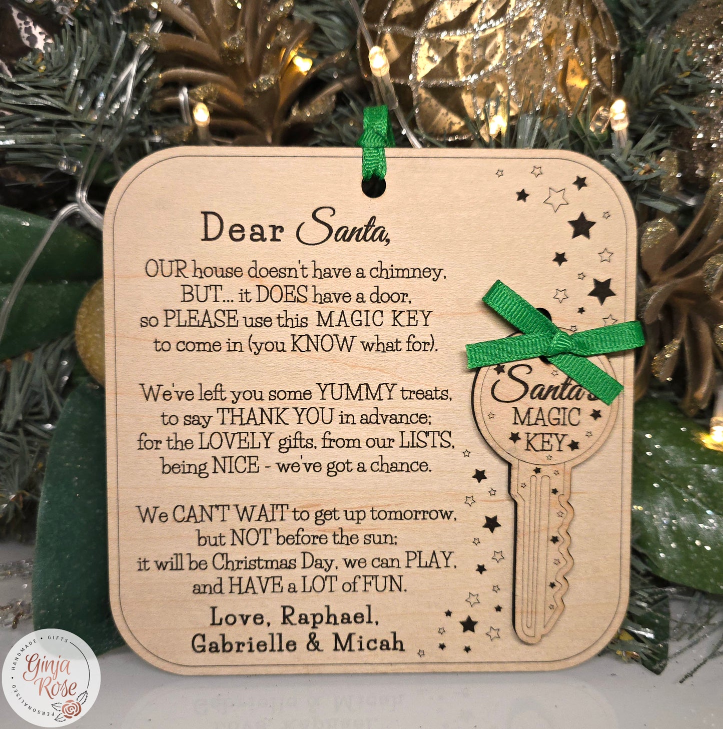 Santa’s Magic Key & Poem Door Hanger