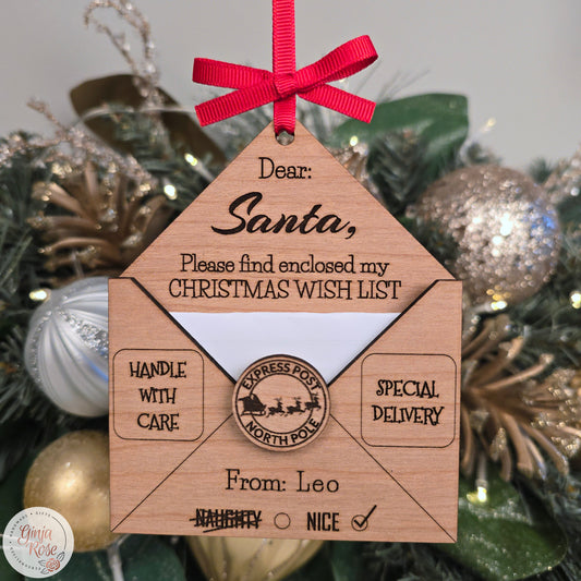 Letter to Santa Decoration + wish list!